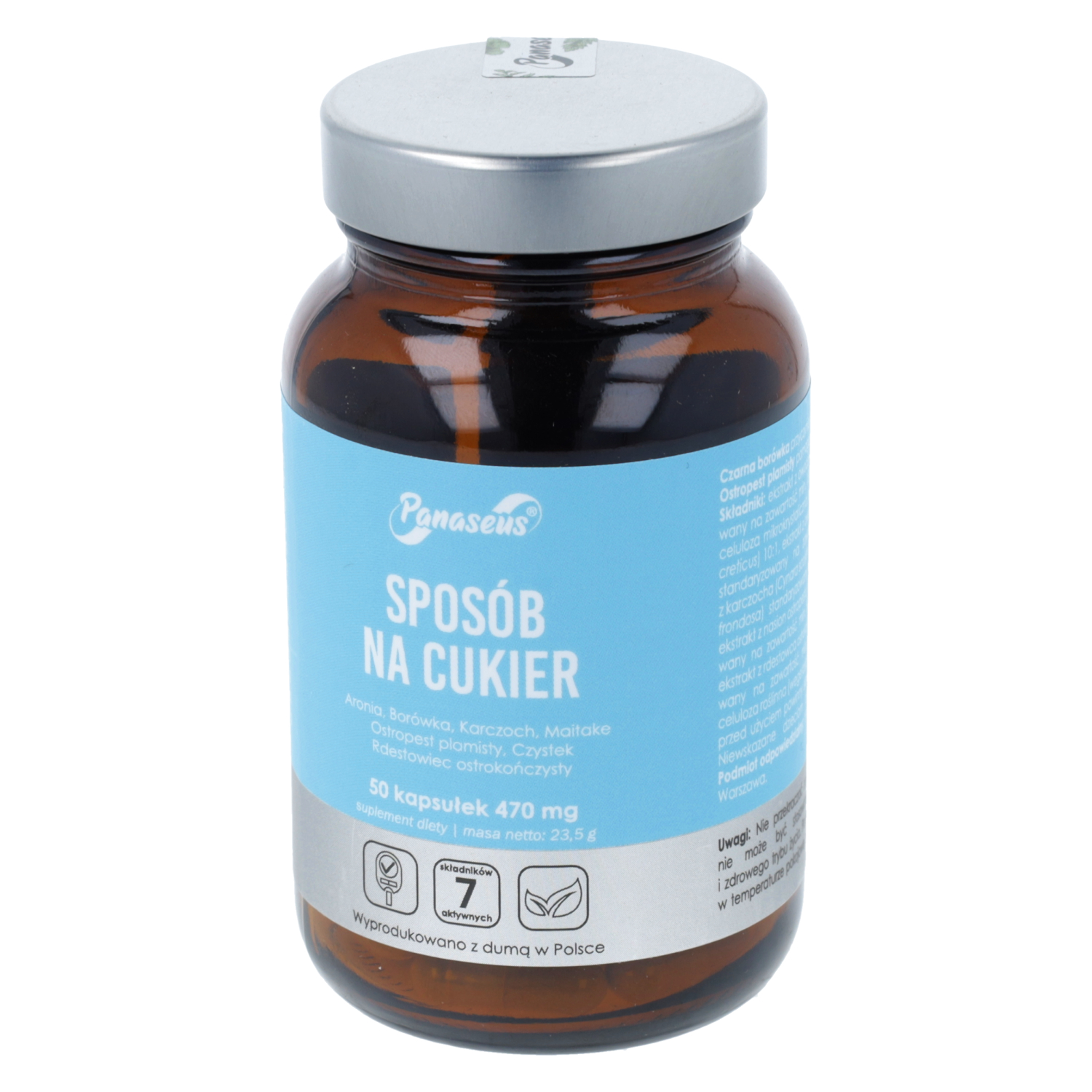 Panaseus sposób na cukier, 50 kapsułek
