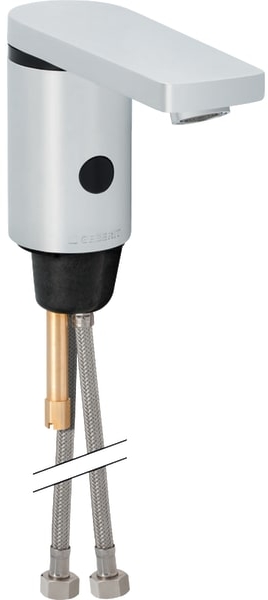 Geberit Typ 186 bateria umywalkowa elektroniczna stojąca chrom błyszczący 116.246.21.1