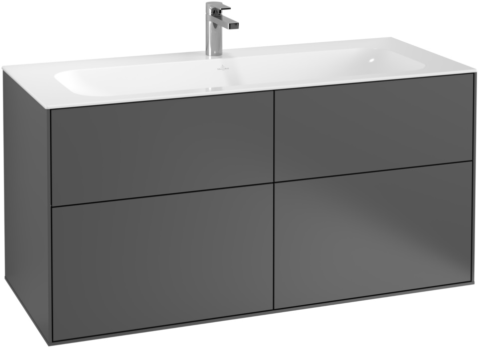 Villeroy & Boch Finion szafka 119,6 cm podumywalkowa wisząca anthracite matt lacquer F05000GK