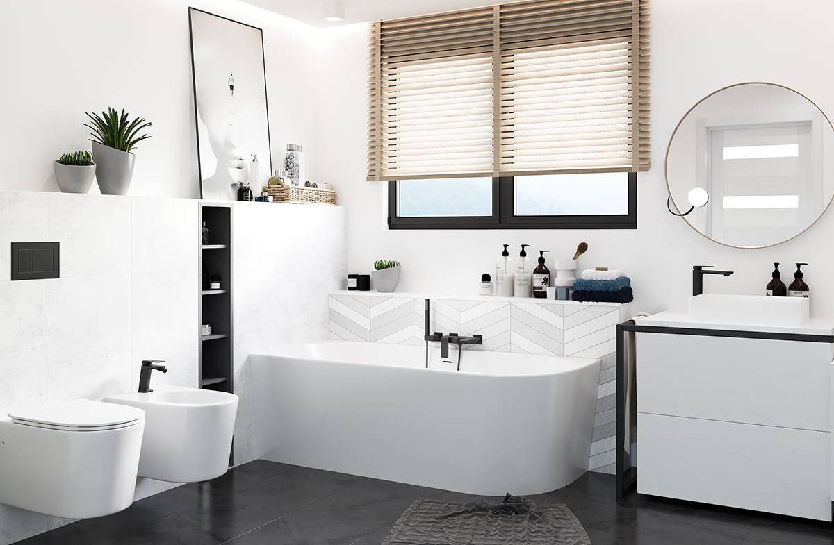 Corsan Intero wanna narożna 160x75 cm lewa biała 649346