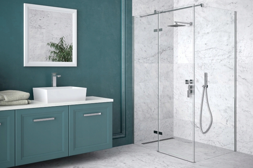 Besco Pixa kabina prysznicowa 120x90 cm prostokątna chrom połysk/szkło przezroczyste PPP-129-195-C