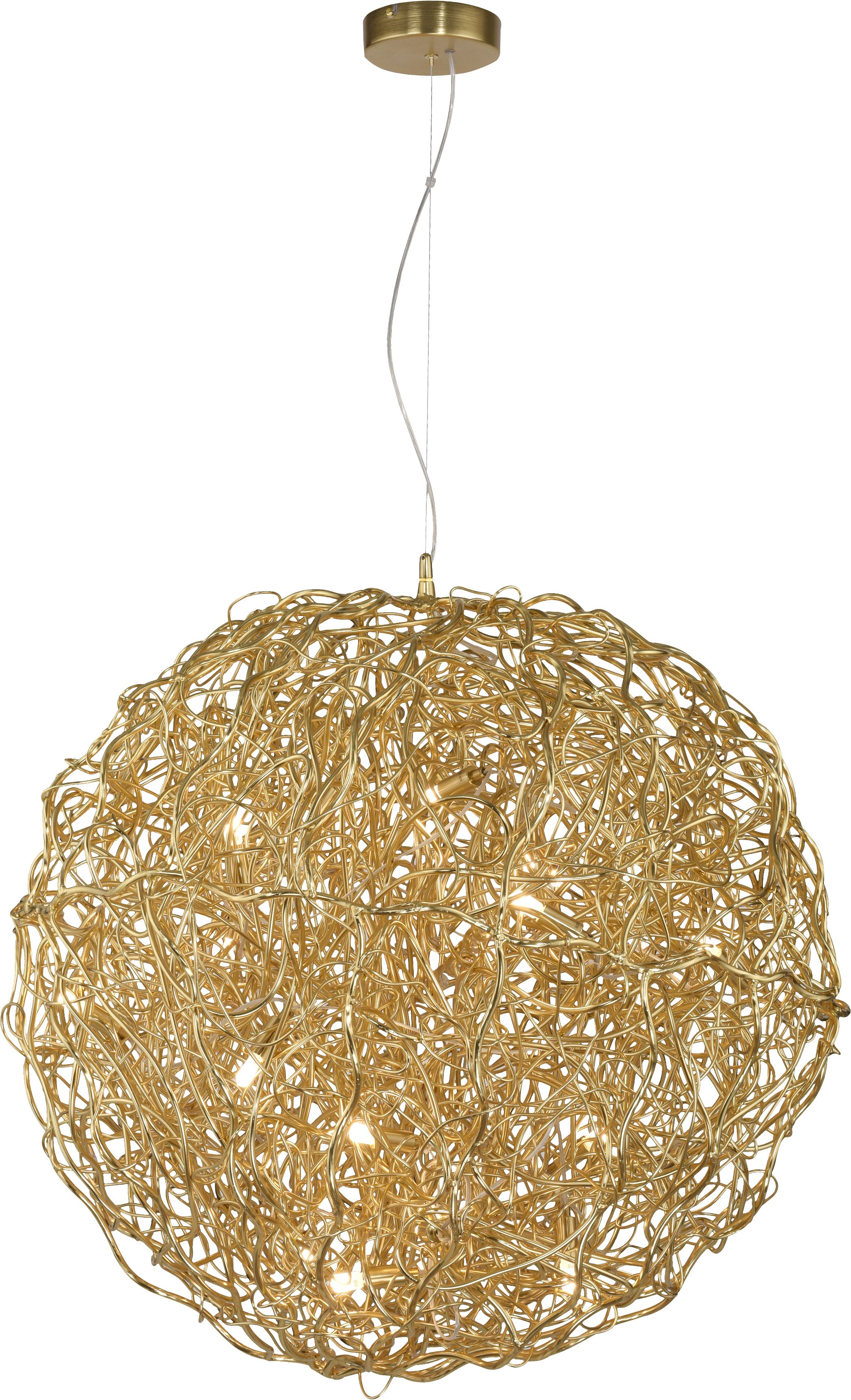 Paul Neuhaus Sarea lampa wisząca 15x40W złoty 2019-12 - Wysyłka w 24h