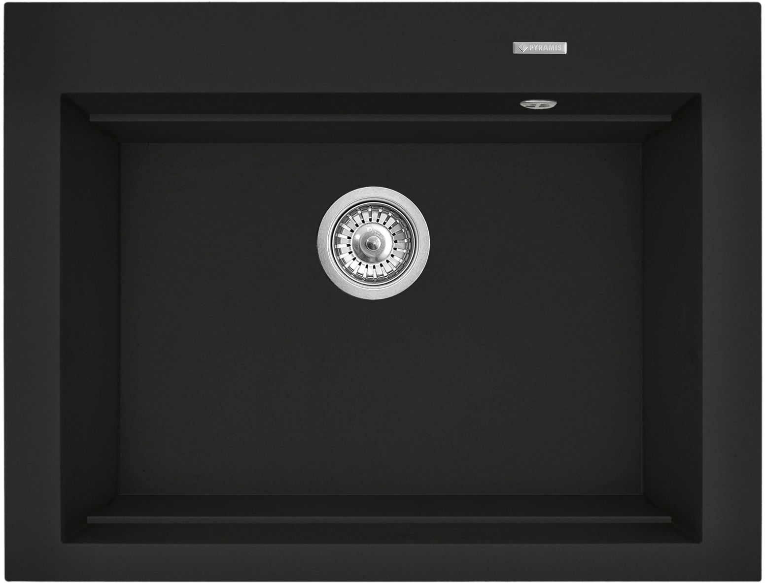 Pyramis Siros zlewozmywak granitowy 67x51,5 cm volcano 070169101