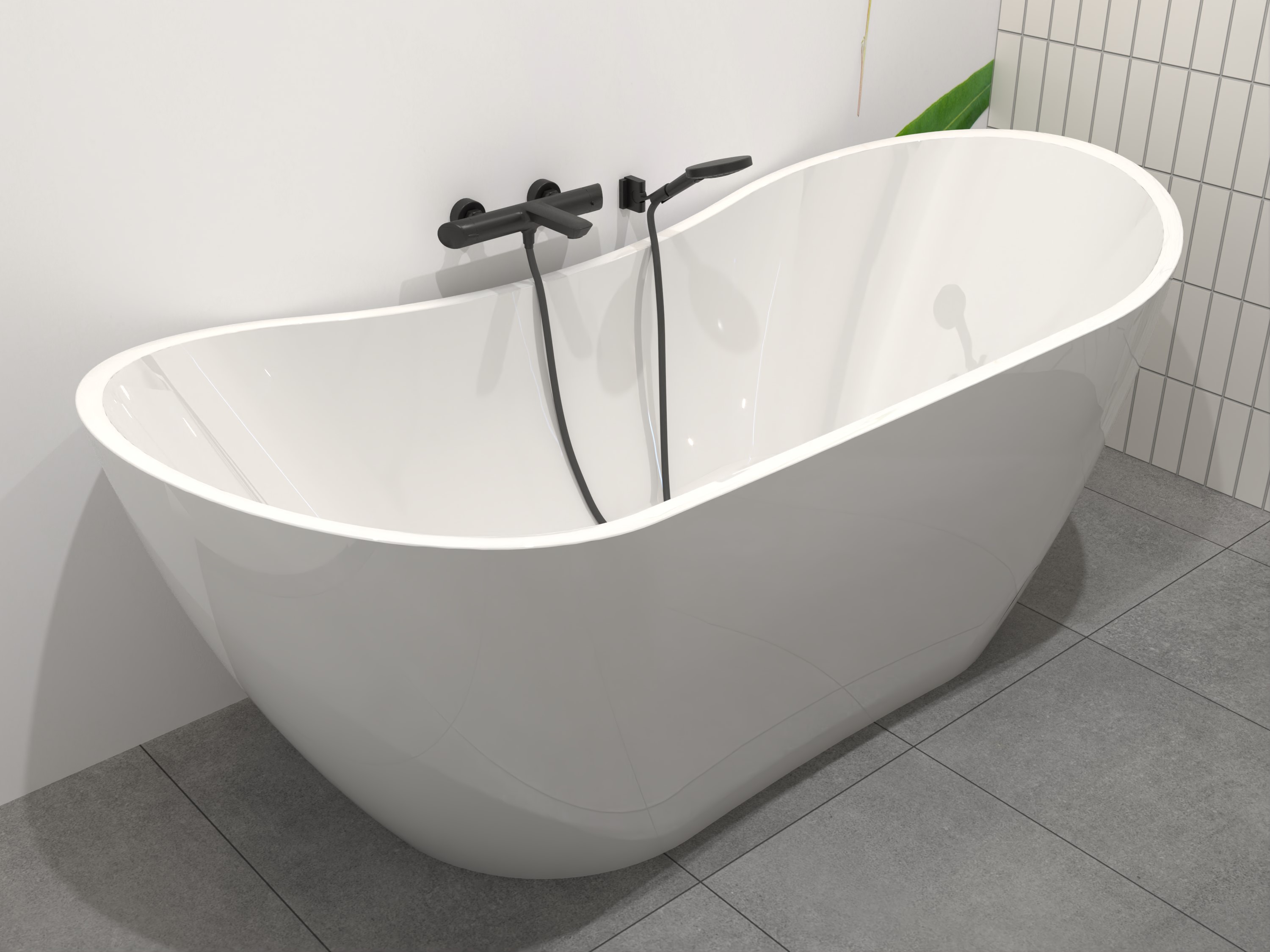 Hagser Clara wanna wolnostojąca 180x80 cm akrylowa owalna biały połysk HGR70000012 - Wysyłka w 24h