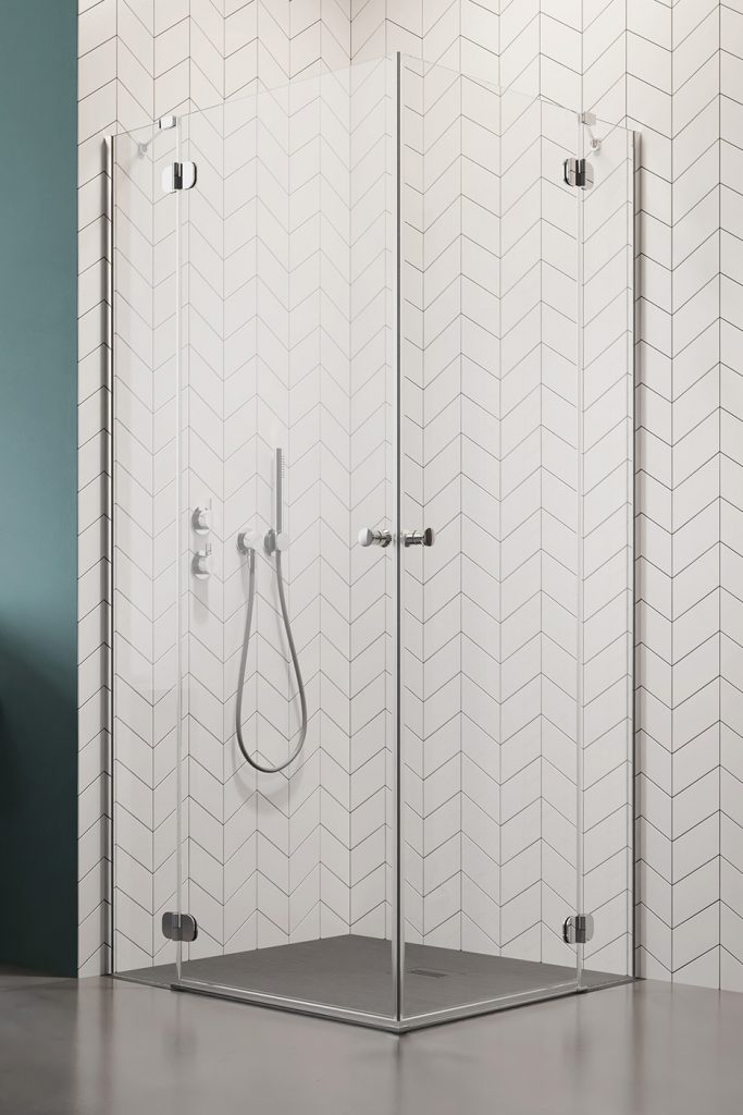 Radaway Torrenta KDD kabina prysznicowa 90x80 cm prostokątna chrom/szkło przezroczyste 132777-01-01L