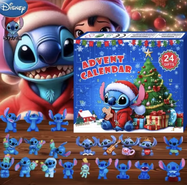 Kalendarz adwentowy z motywem Stitch