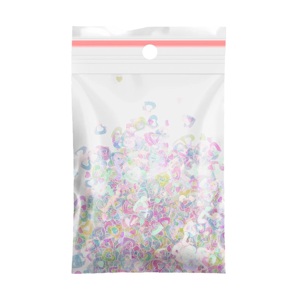 Ozdoba do paznokci holograficzne serduszka Nr 3 2 g