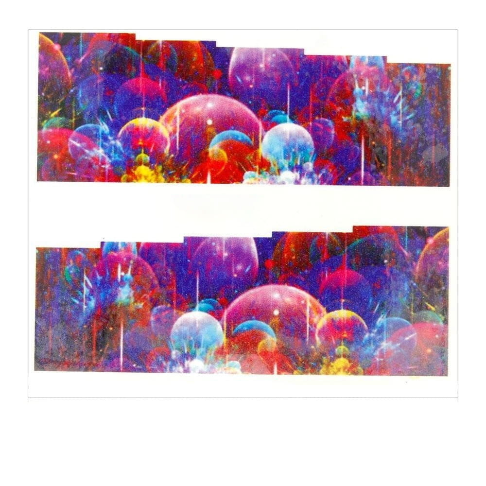 Naklejki wodne do paznokci arkusz 6,5 x 5,5 cm na 10 palców yb Nr 793