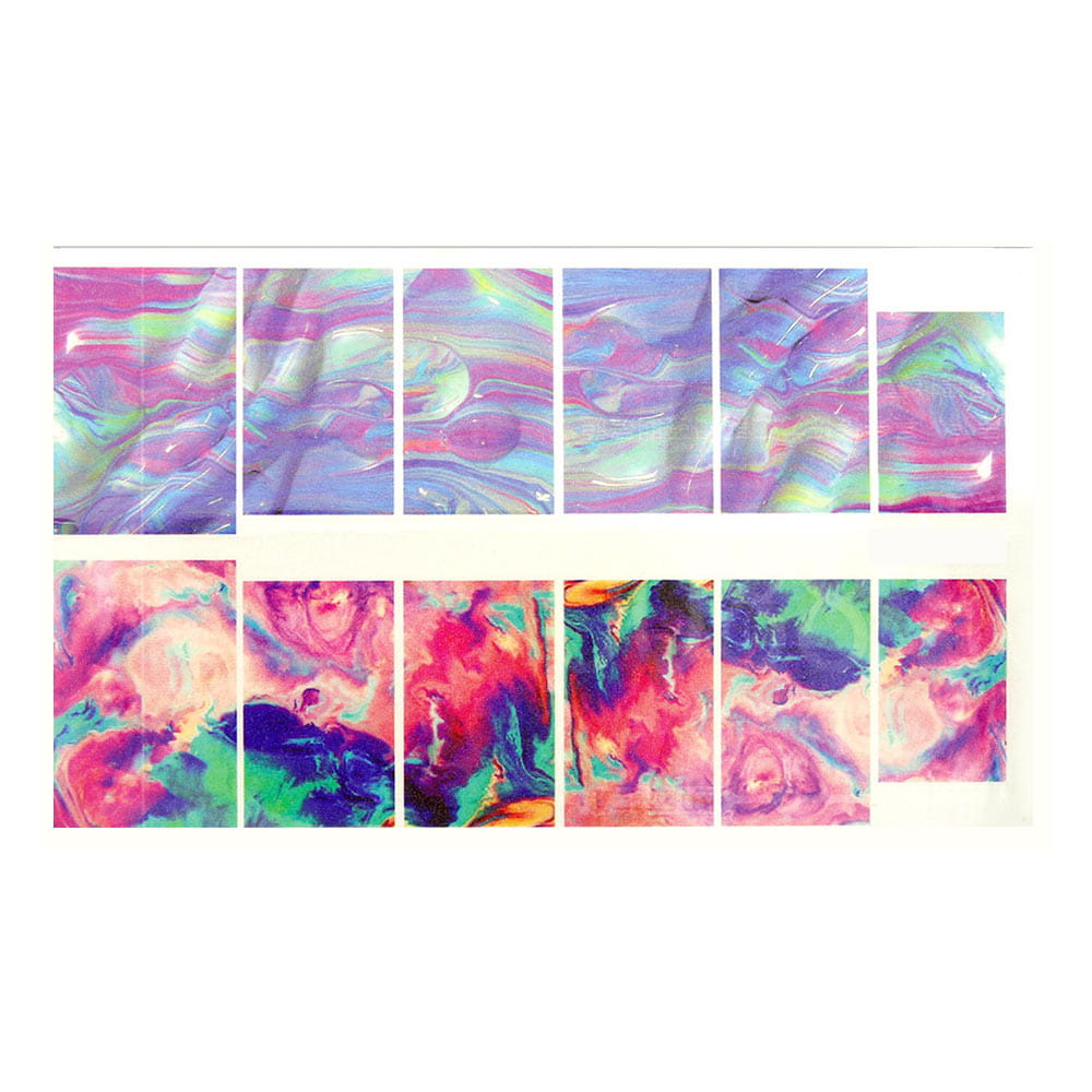 Naklejki wodne do paznokci arkusz 9 x 5,5 cm a Nr 655