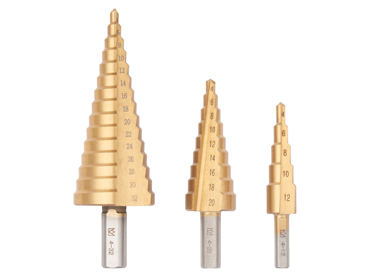 Parkside Zestaw wierteł specjalnych Wiertła stopniowe 3 szt.