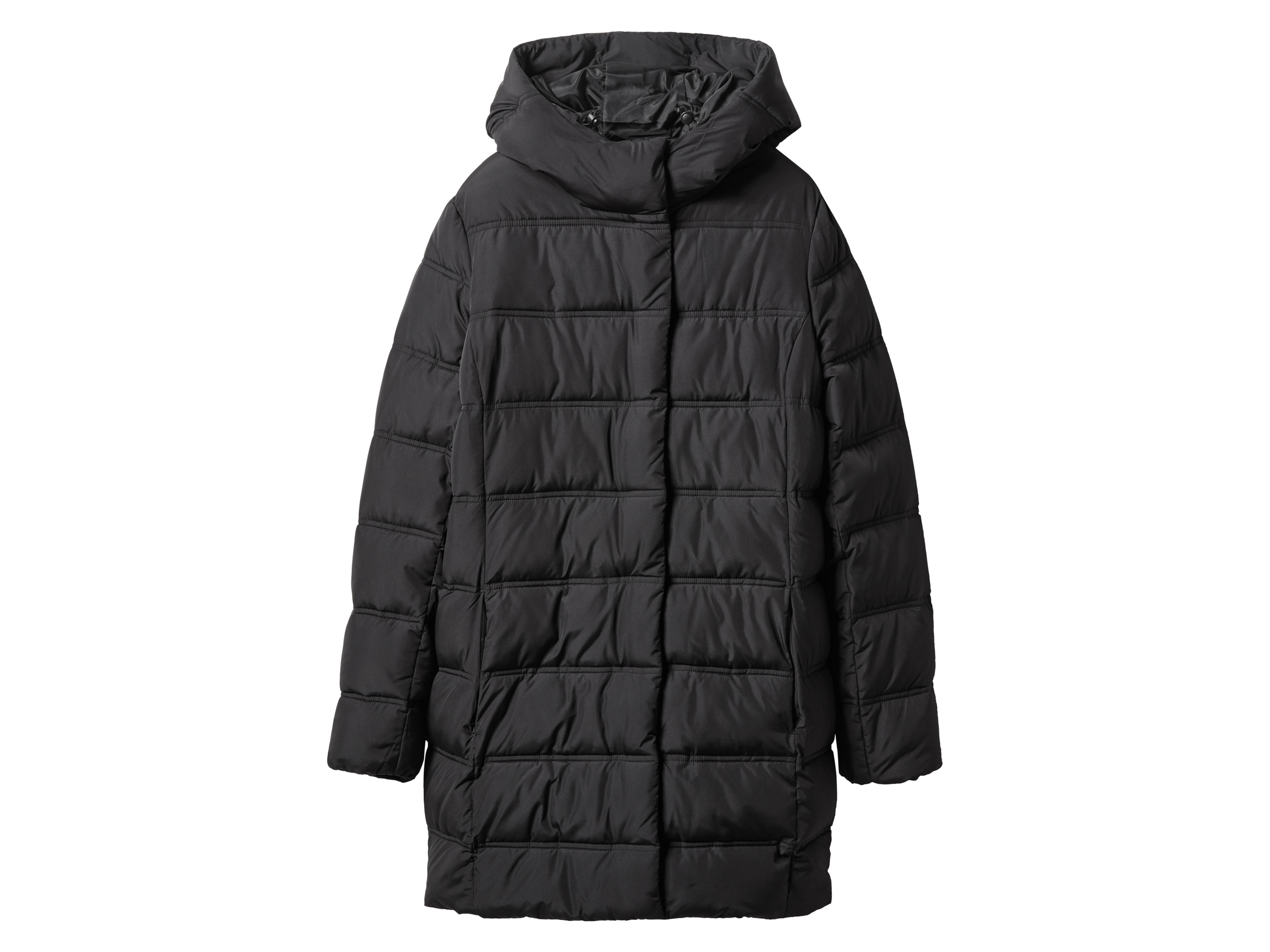 esmara Płaszcz pikowany damski ocieplany Czarny, S 36/38