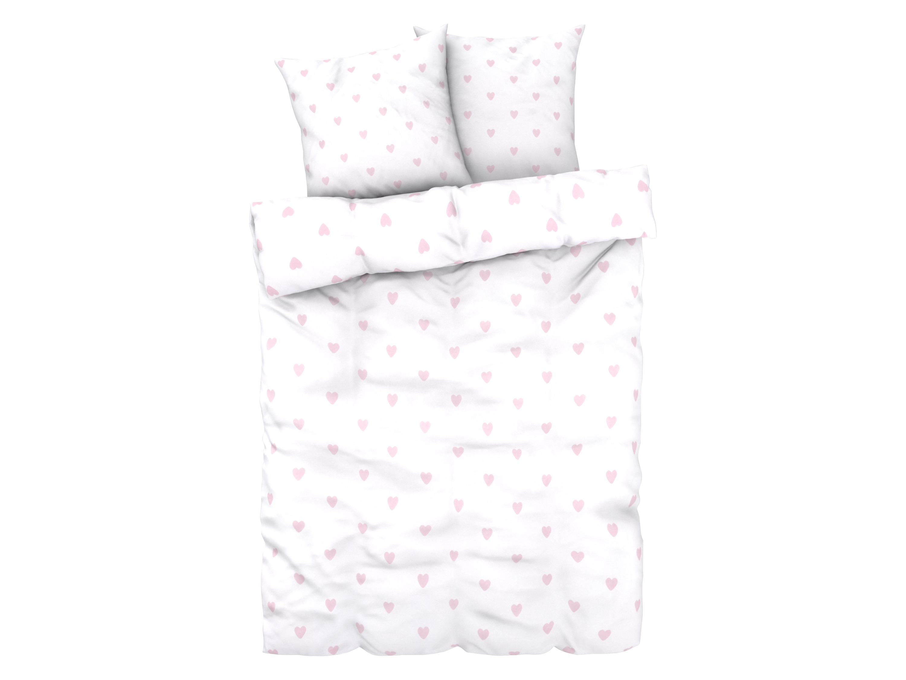 Livarno home Pościel z bawełny renforcé, 160 x 200 cm Różowy