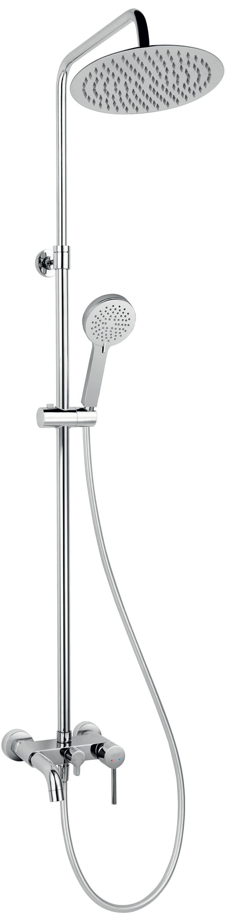 Darmowa Dostawa - Zestaw wannowo-prysznicowy ścienny chrom Ferro Fiesta NP79BFI13U