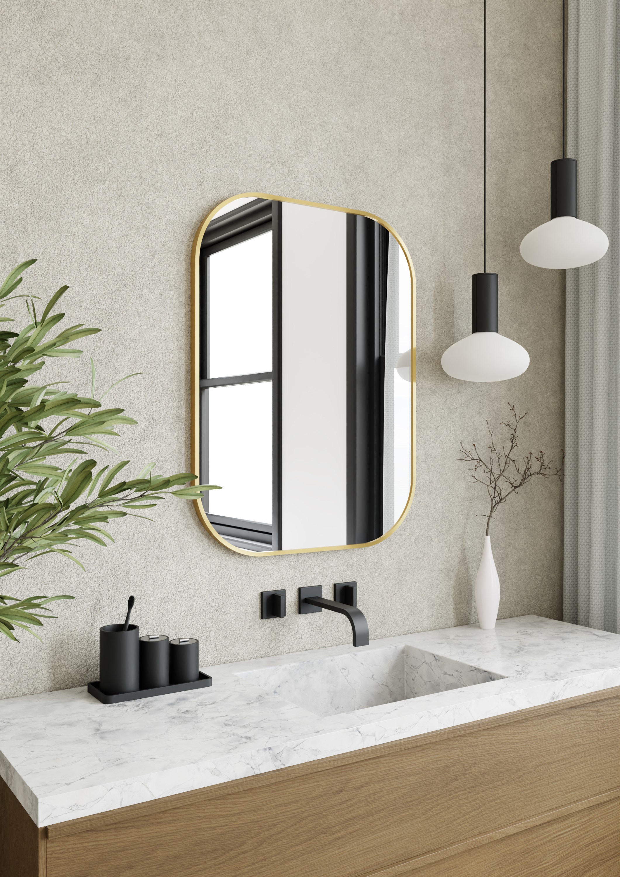 Darmowa Dostawa - Lustro 40x60 cm owalne złoty Dubiel Vitrum Luis Gold 5905241013152