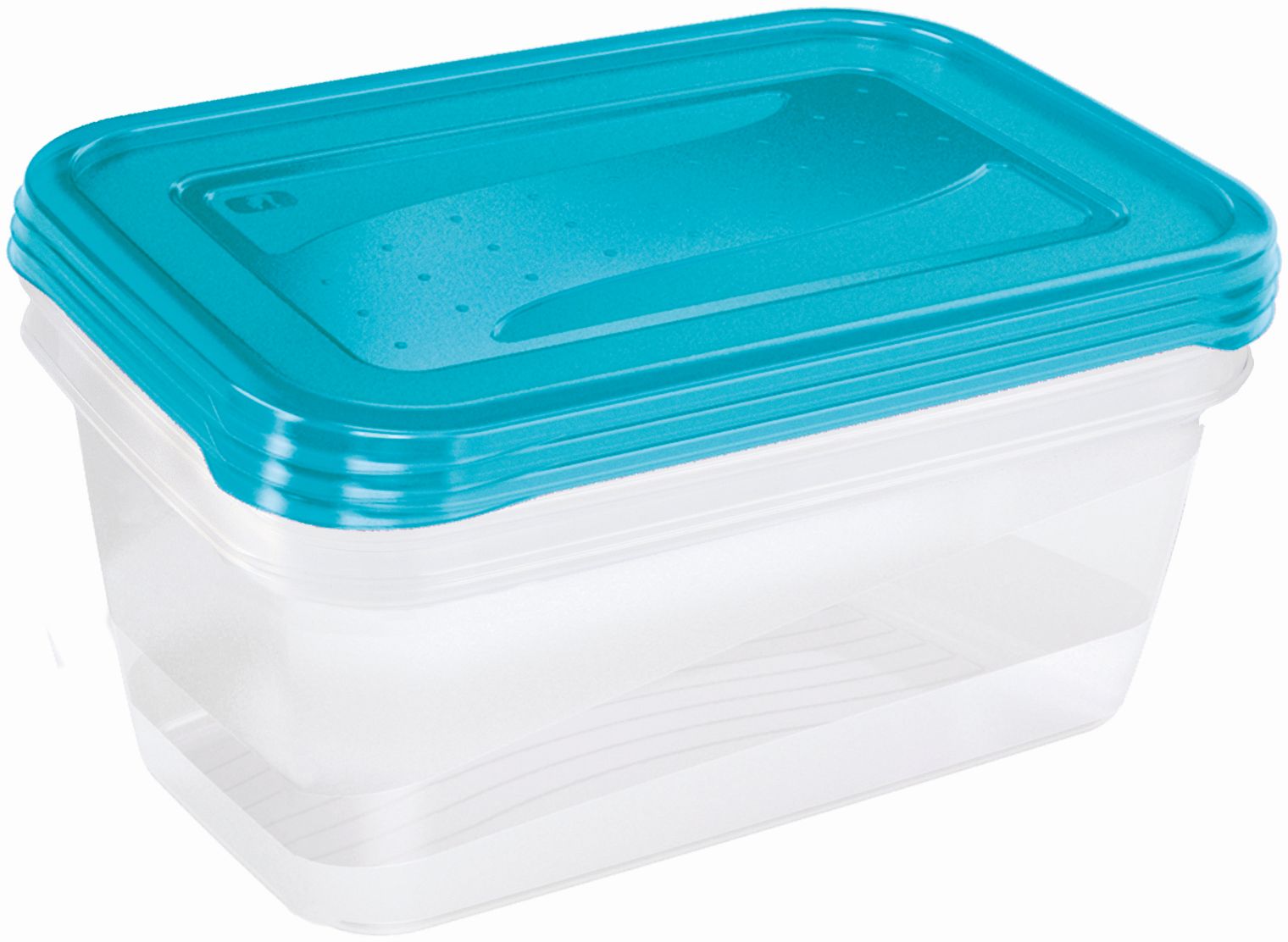 Darmowa Dostawa - Zestaw pojemników do przechowywania 20.5x15.5x6.5 cm przezroczysty-niebieski Keeeper Fredo Fresh 3067563200000