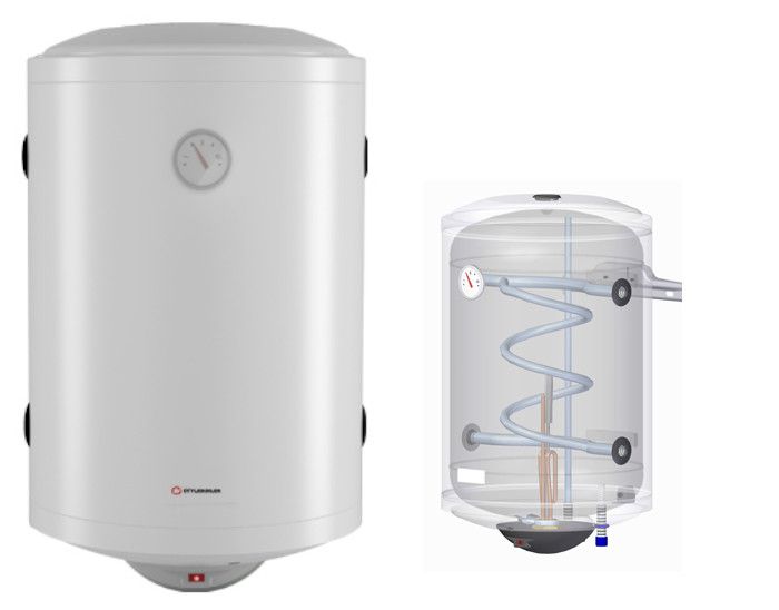 Bojler Domotechnika z wężownicą 80L z wejściem uniwersalnym grzałka 1szt