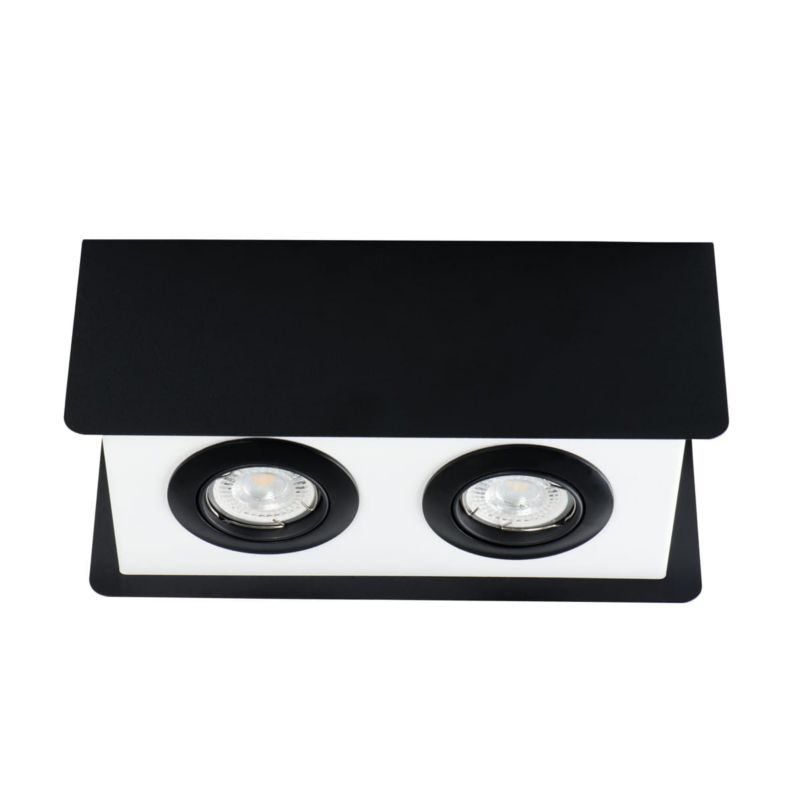 Oprawa sufitowa spot Kanlux Torim czarno-biały 2 x GU10 x 35W IP20 wym: 27 x 12 cm - 1 szt.