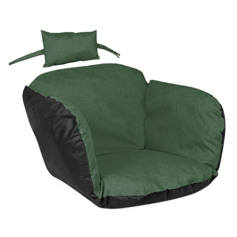 Poduszka ogrodowa Aio Factory wodoodporna bocianie gniazdo na krzesło wiszące zielona 112x113 cm 1szt