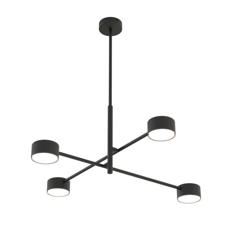 Lampa wisząca Emibig NATSU czarna 4xGX53x10W IP20 wym:56x64x64cm - 1 szt.