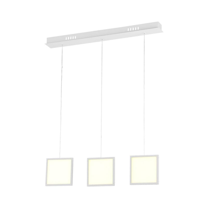 Lampa wisząca Milagro Dixon 2686 biała szerokość 72 cm wbudowany LED 21W 1 szt.