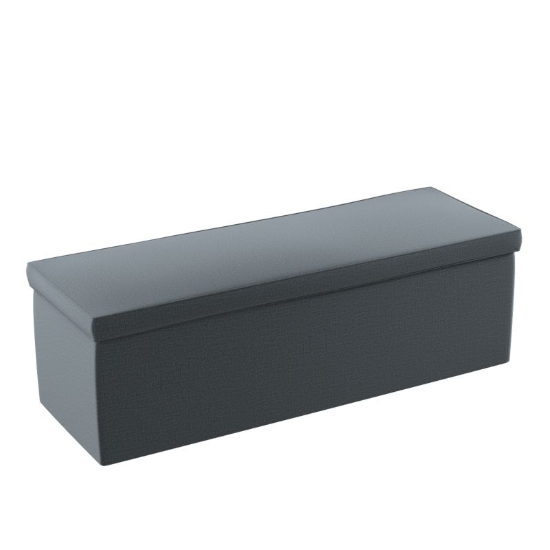 Skrzynia tapicerowana Dekoria 120 x 40 x 40 cm grafitowy welwet 1 szt.