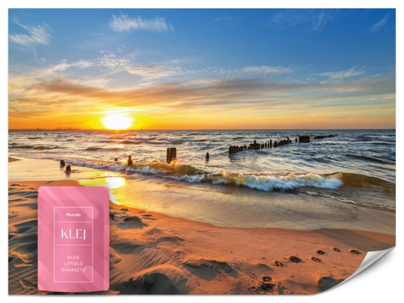 Fototapeta Muralo Zachód Słońca Nad Morzem 100x70 cm 1szt.