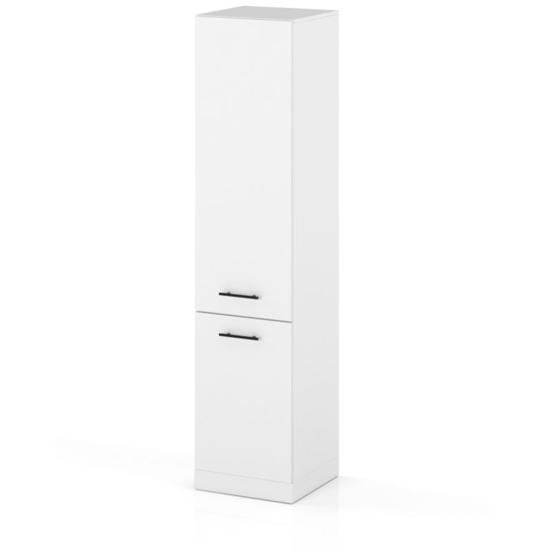 Szafka Kuchenna Hurtownia-Mebli Stojąca Słupek S50 sPremium 50cm Biały Mat Biały Mat 50x58x211 cm 1szt.