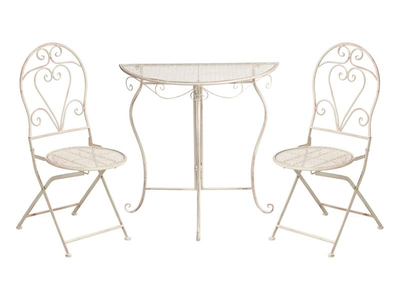 Zestaw mebli balkonowych Folelli Metal Jasnobeżowy 1 kpl