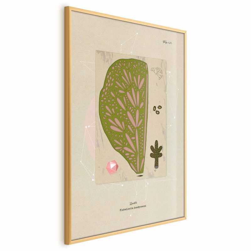 Plakat Artgeist Abstrakcyjne drzewo 21x30 cm z ramą złotą 1 szt