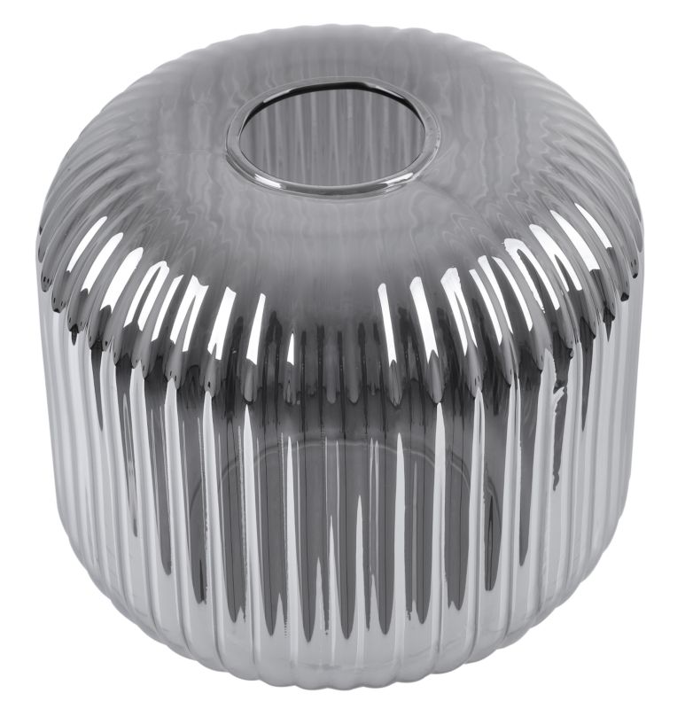 Klosz do lampy wiszącej Light Home LH Riffle E27 szary szklany 15x15cm 1szt.