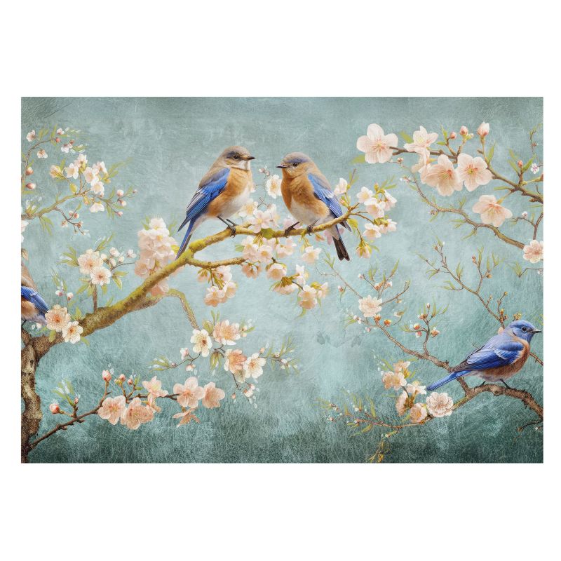 Fototapeta Do Biura Wallfluent 312x250 cm Wiosenne ptaki Dla Miłośników Natury 1 szt.