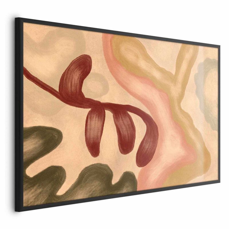 Plakat Artgeist Kolorowe kształty 30x21 cm z ramą czarną 1 szt