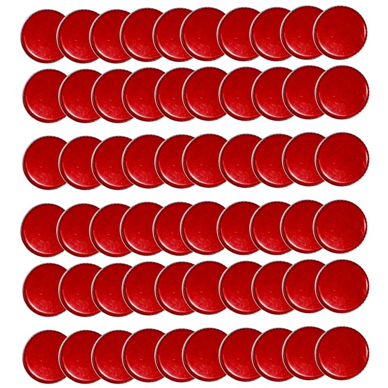 Pokrywki MODO24 wzór czerwony dekielki zakrętki nakrętki wieczka wieka 28mm 60 szt