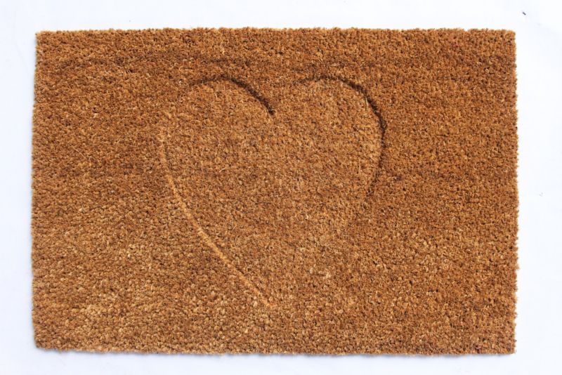 Wycieraczka Colours Serce 40 x 60 cm naturalny