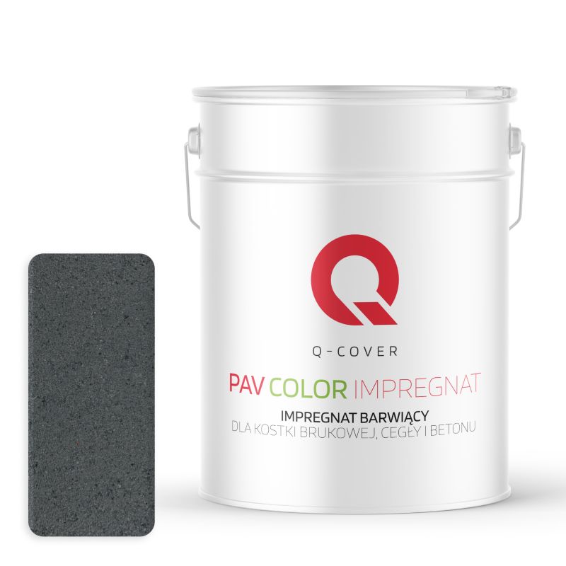 Impregnat Barwiący do Kostki Brukowej Cegły Betonu Q-Cover Szary antracyt RAL7016 10L