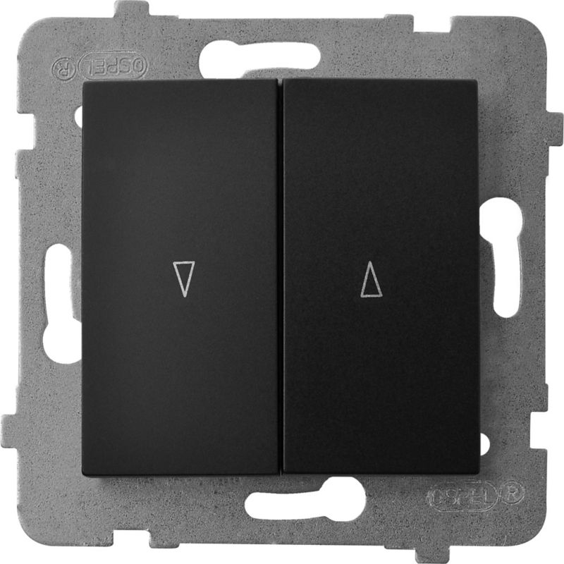 Łącznik żaluzjowy Ospel As czarny