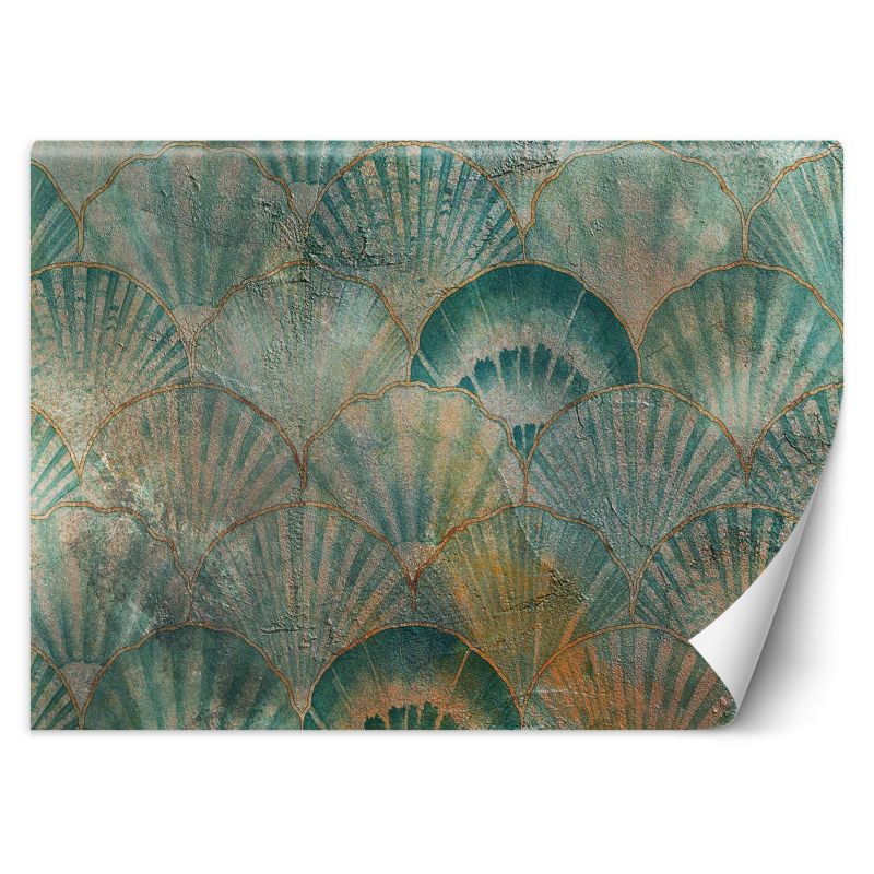 Fototapeta Feeby Wachlarze Turkus Beton 350x245 1 szt