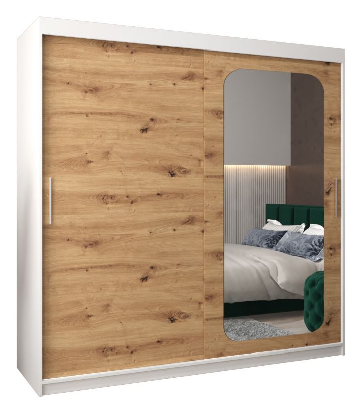 Szafa przesuwna Garderoba Abiks PROMO T2 200 biały/artisan 1 szt.