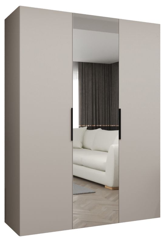 Szafa uchylna Abiks MARBELLA 2 150 wys 202 cm Kaszmir + Czarny 1 szt