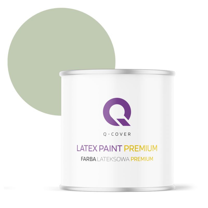 Farba Lateksowa Premium Plamoodporna do Ścian i Sufitów Q-Cover Oliwkowy H2055 Głęboki Mat 2L