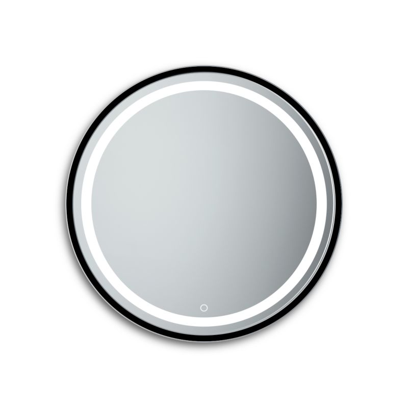 Lustro MIRADO Round Black Touch Led fi 70 cm barwa zimna dotyk Power Led 1szt.