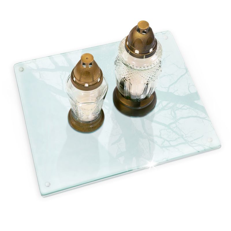 Podstawka Pod Znicze Wallfluent 60x52 Transparentna Prostokątna 1 szt.