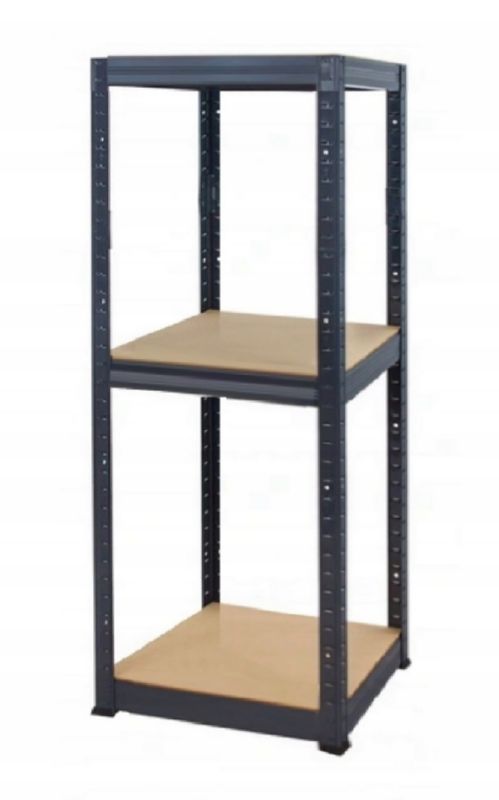 Regał magazynowy garażowy metalowy MODO24 grafit premium helios 106x60x60cm 3 półki po 175 kg 1 szt.