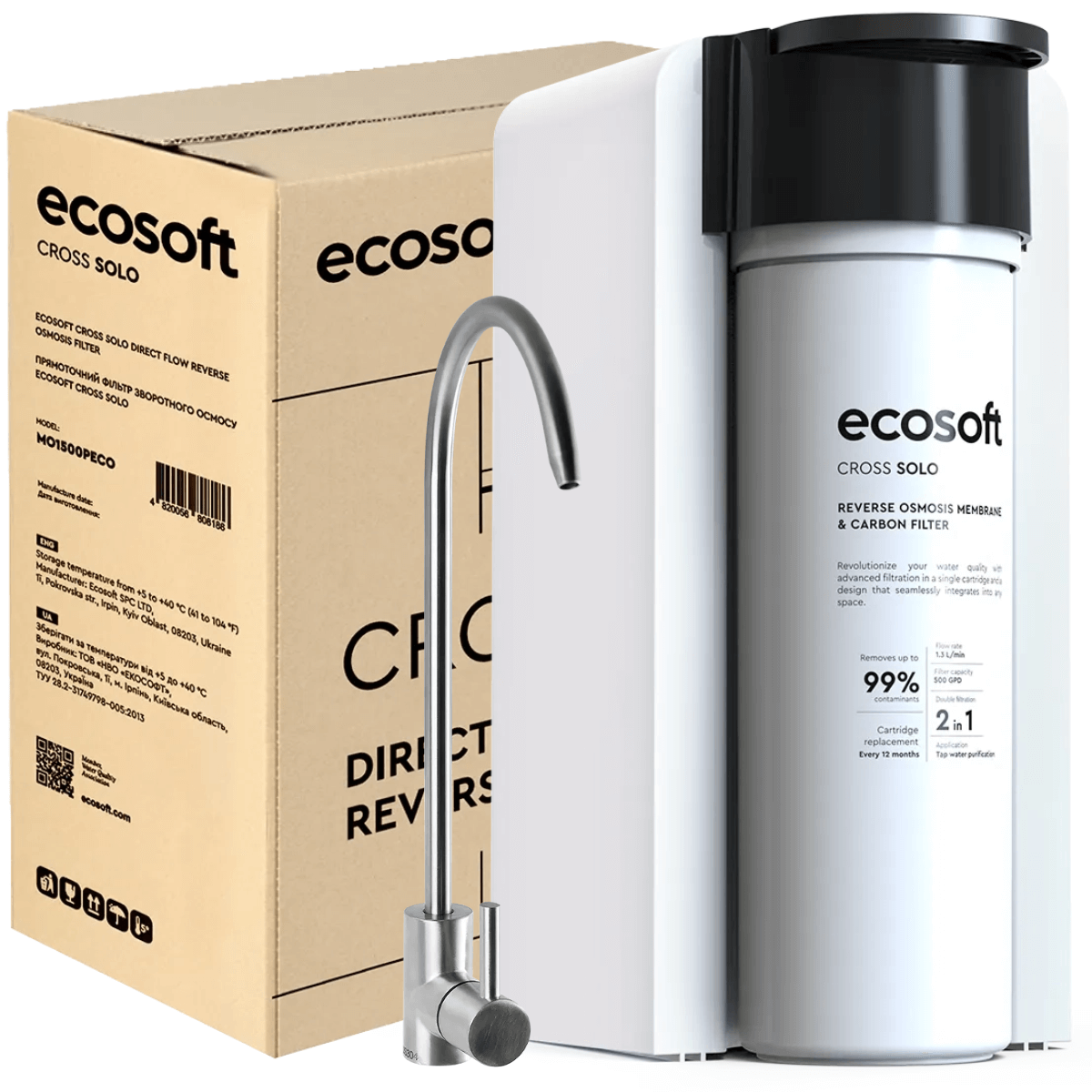 Ecosoft CROSS Solo, filtr odwróconej osmozy.