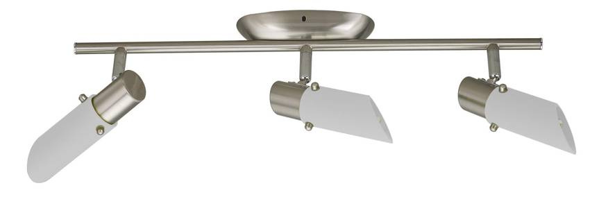 Listwa sufitowa 3-punktowa do salonu Trendi matowy nikiel