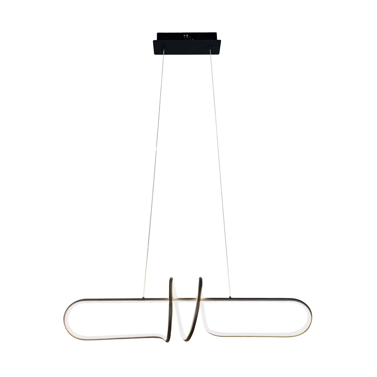 MiLAGRO Lampa wisząca LED VERTIGO 54W 4000K 3300lm czarna