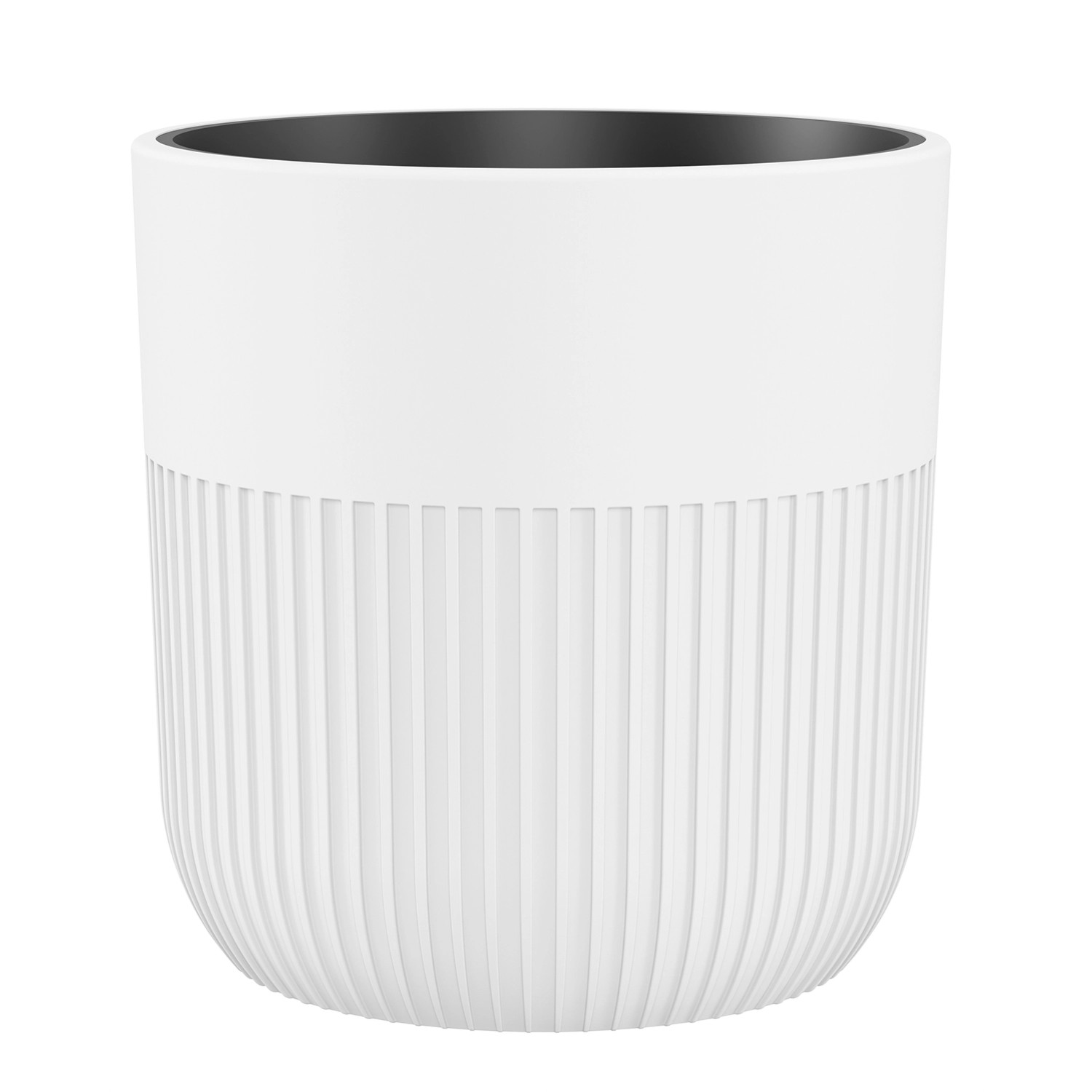 Doniczka z wkładem Luca recycled biała 30 cm