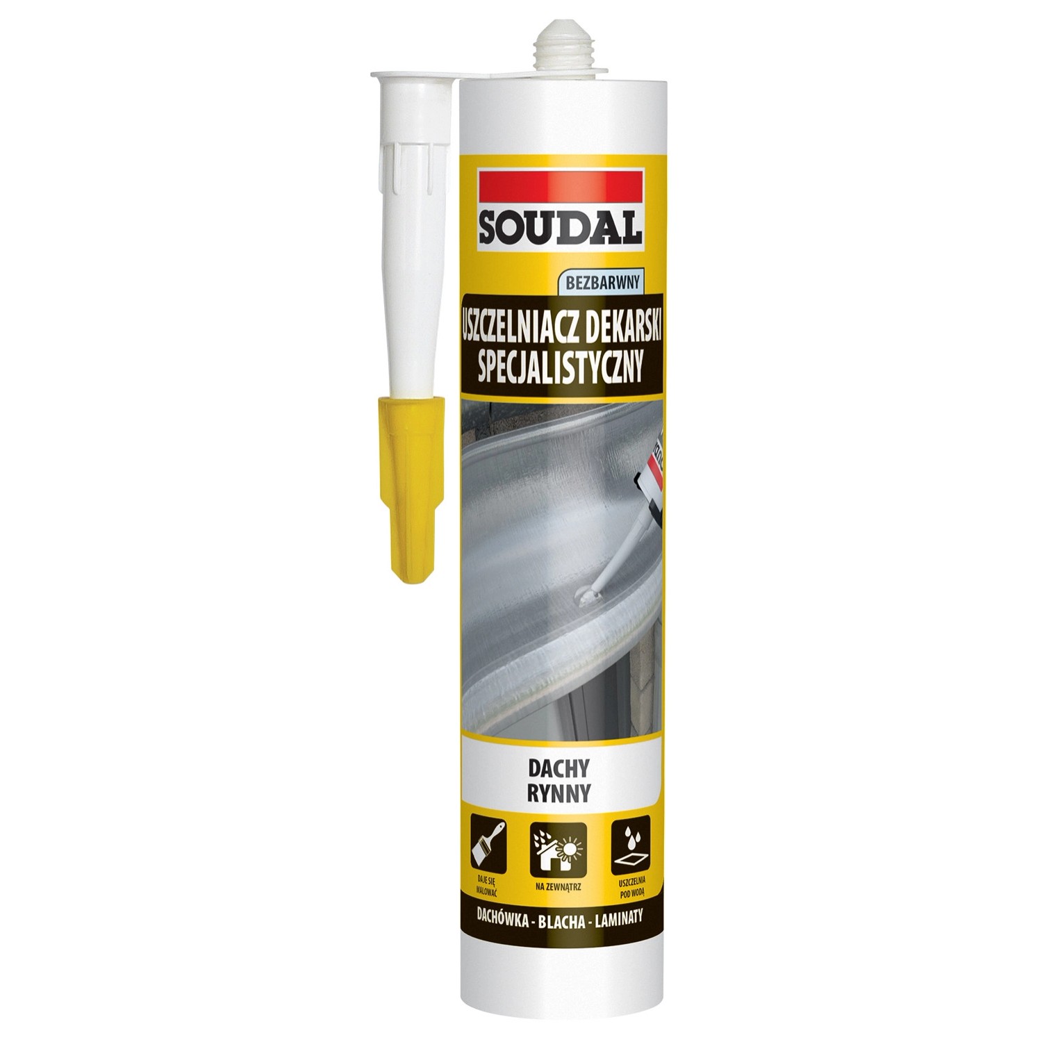 Soudal Uszczelniacz dekarski 280 ml bezbarwny