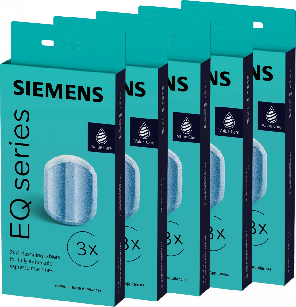 5x Tabletki do odkamieniania Siemens TZ80002, 3 sztuki x36g