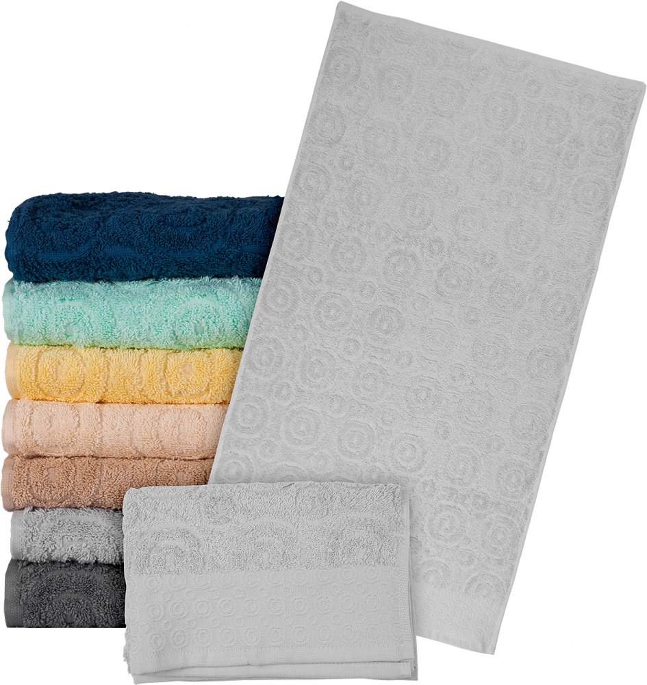 Ręcznik Reis Egypt, bawełna frotte, 70x140cm, 500g/m2, jasnoszary